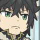 Even in this light-hearted comedy show, Naofumi is still kind of edgy...